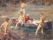 Henry Scott Tuke Ruby Gold and Malachite oil painting on canvas
